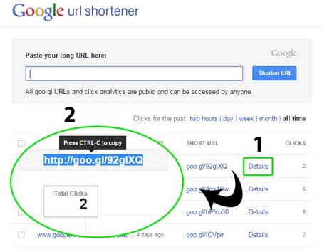 Bulk SMS Google URL Shortener