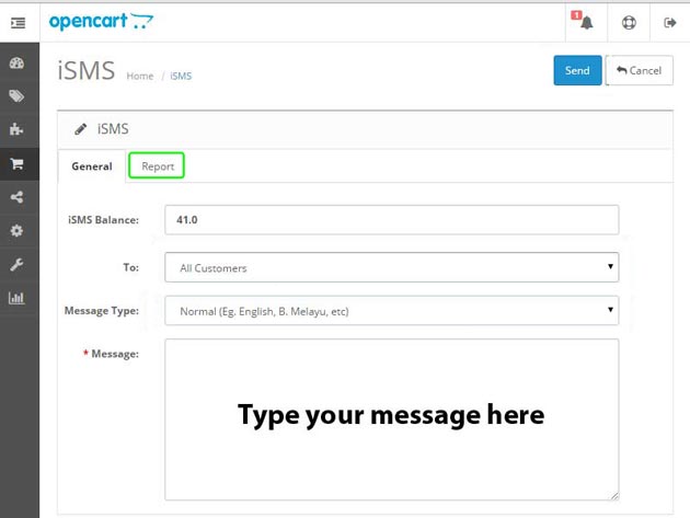 Bulk SMS with Opencart