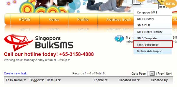 Bulk SMS Indonesia Task Scheduler with PHP