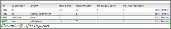 SMS Marketing Import Sub Account via Excel